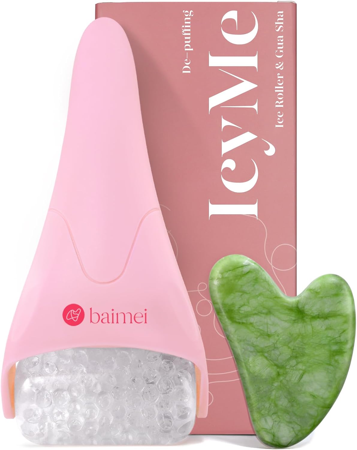 BAIMEI® - Rodillo de hielo para cara y gua sha