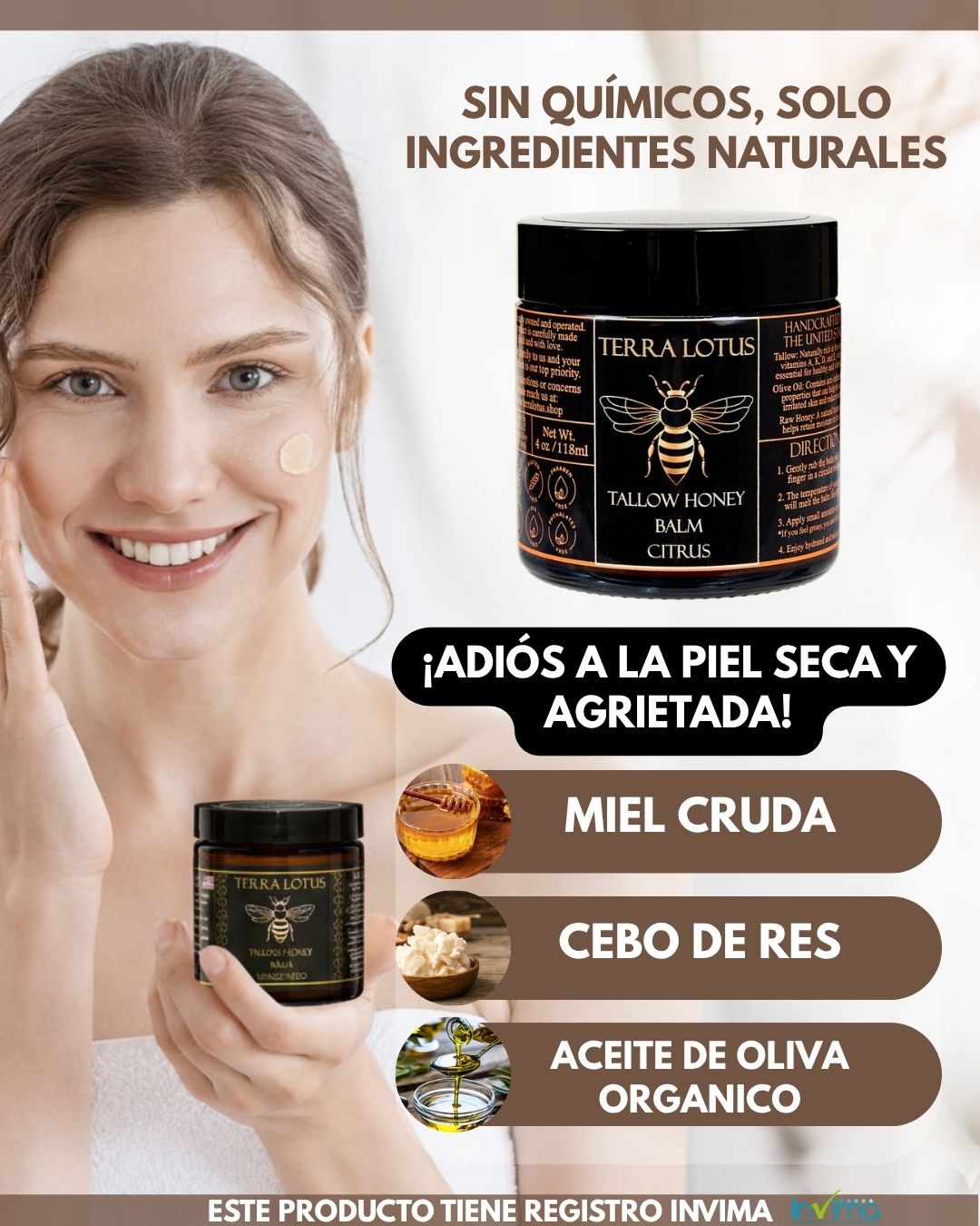 Terra Lotus Honey™ | Hidratación Natural con Cebo de Res
